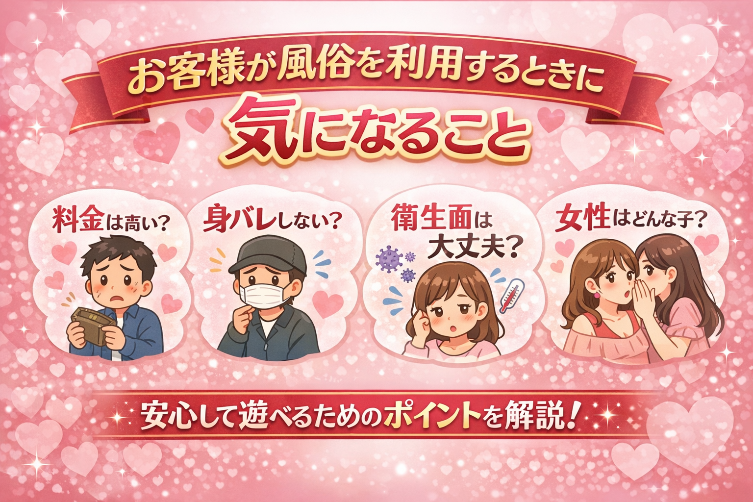 お客様が風俗を利用するときに気になること