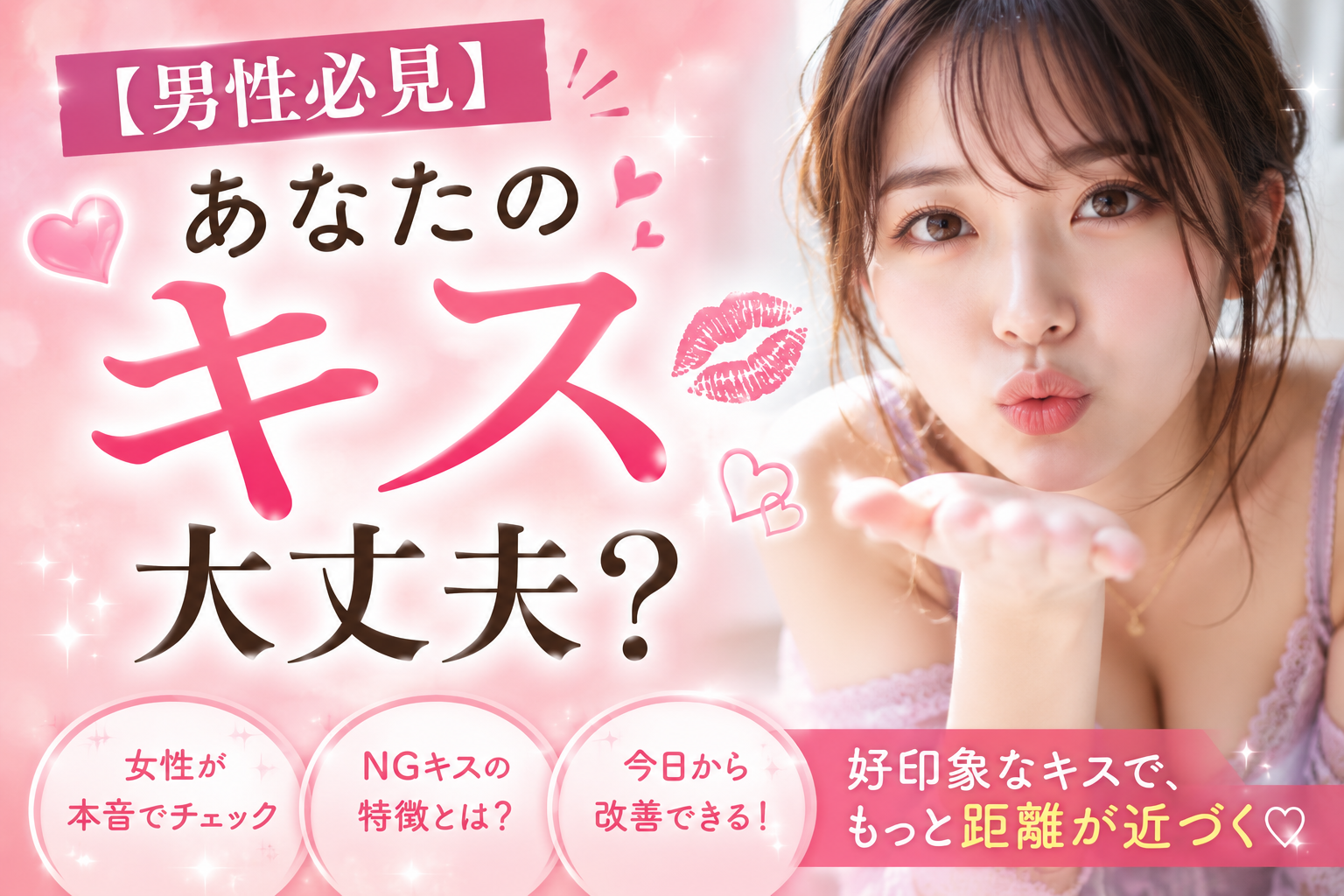 【男性必見】あなたのキス大丈夫？