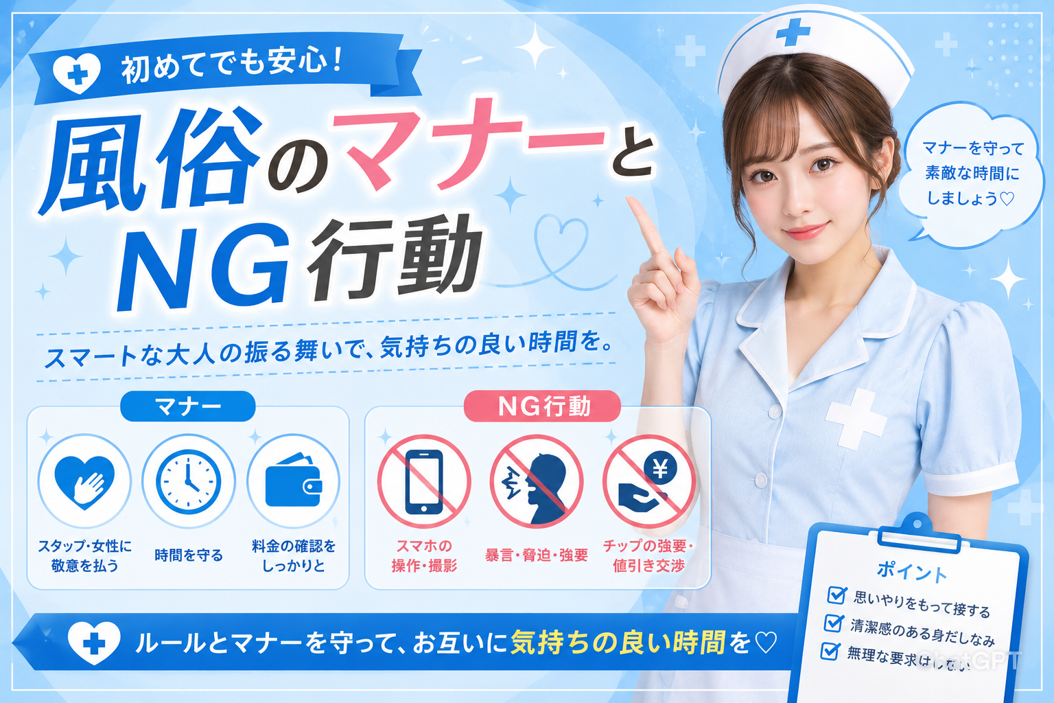 風俗のマナーとNG行動｜知らないと損する“大人の基本ルール”