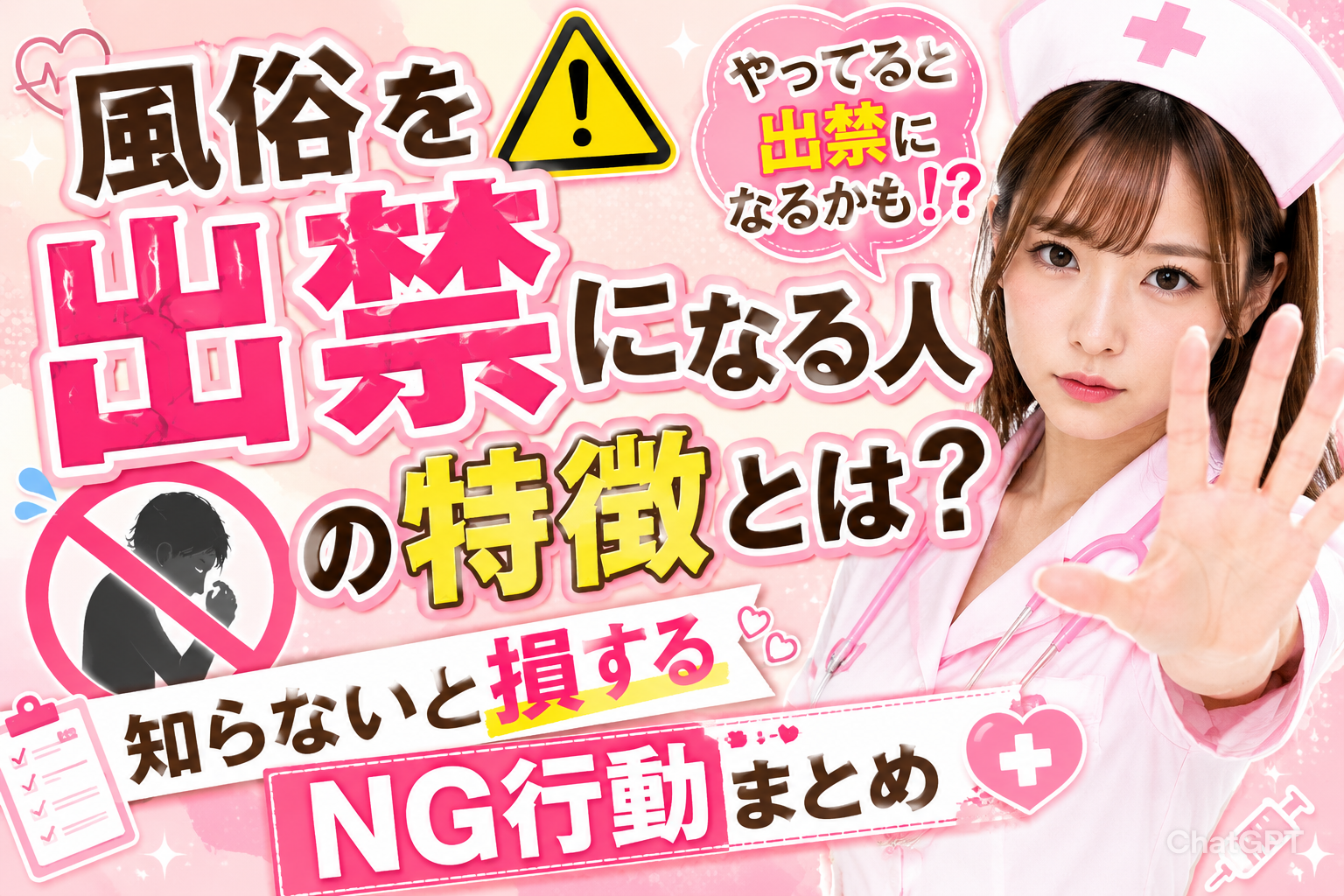 風俗を出禁になる人の特徴とは？知らないと損するNG行動まとめ