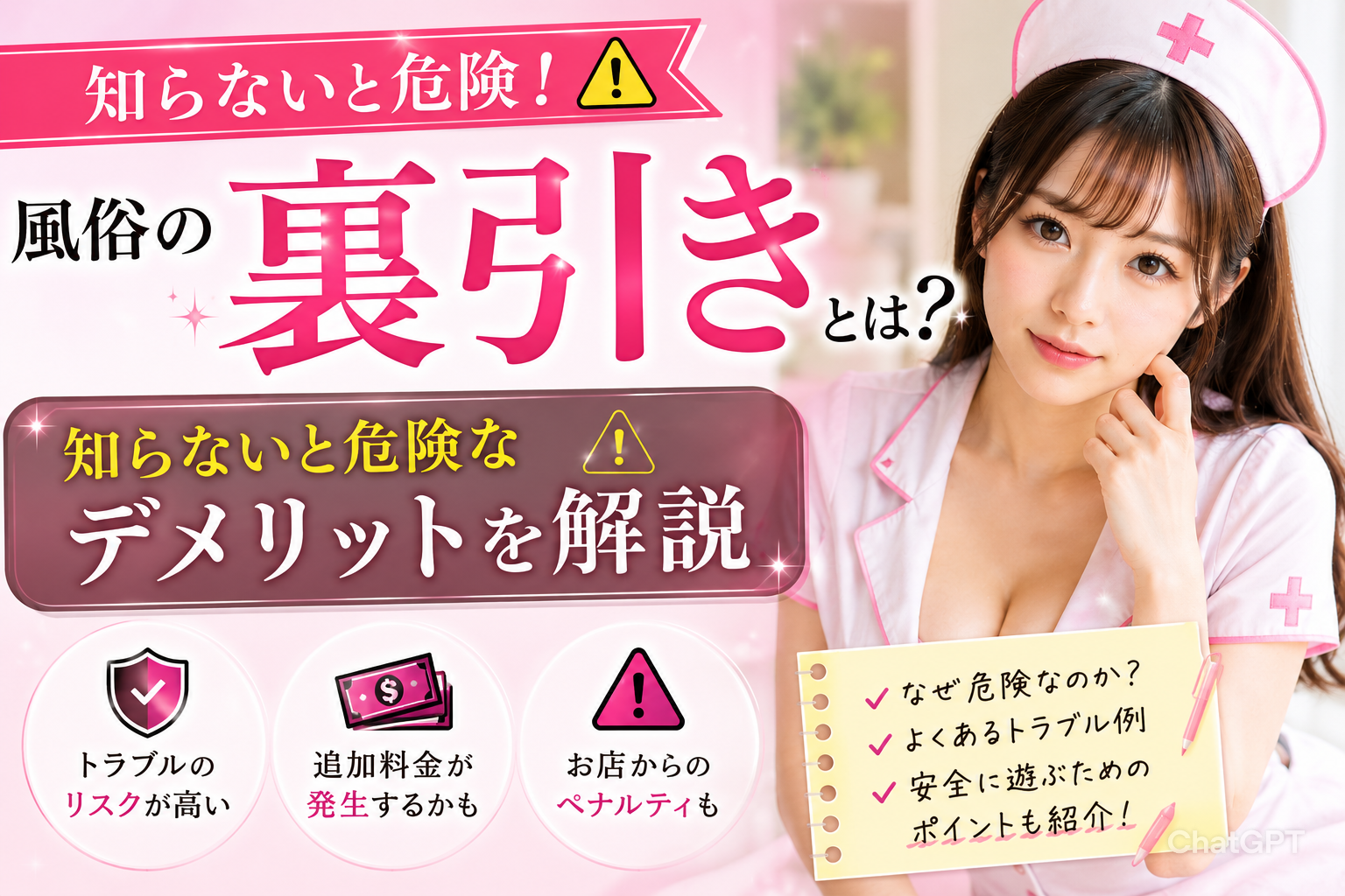 風俗の「裏引き」とは？知らないと危険なデメリットを解説