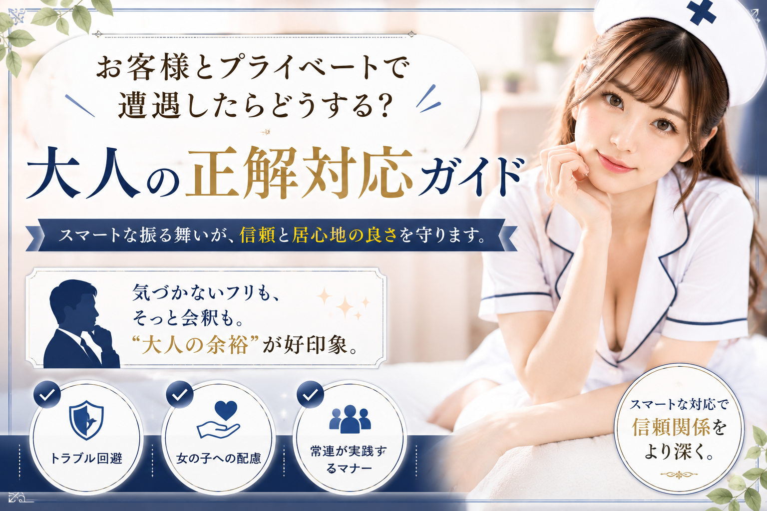 お客様とプライベートで遭遇したらどうする？大人の正解対応ガイド