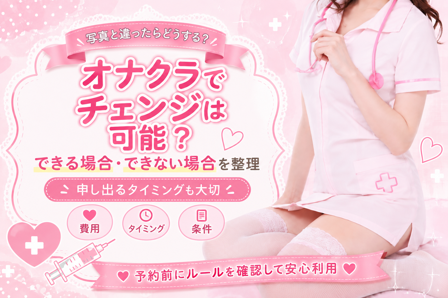 チェンジはできる？オナクラのチェンジ条件と料金